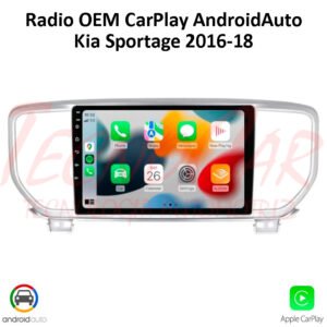 Radio Kia Sportage 2016-2018 9.1" QLED CarPlay Android Auto Android 12 Pantalla OEM
