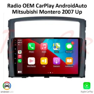 Radio Mitsubishi Montero 2007+ CarPlay Android Auto 9.1” Pantalla QLED Android 13 OEM