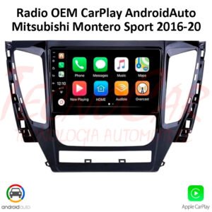 Radio Mitsubishi Montero Sport 2016-2020 CarPlay Android Auto 9.1” QLED Android 13 OEM