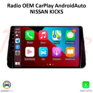 Radio Nissan Kicks 2016-2024 CarPlay Android Auto 9.1” QLED Android 12 OEM