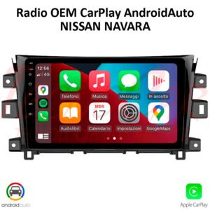 Radio Nissan NP300 Navara 2016-2023+ CarPlay Android Auto 10.1” QLED Android 12 OEM