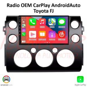 Radio Toyota FJ 2006-2022 CarPlay Android Auto 9.1" QLED 4GB RAM 64GB ROM