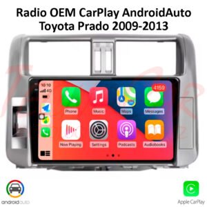 Radio Toyota Prado 2010-2013 CarPlay Android Auto 9.1” Android 13 Bluetooth GPS OEM