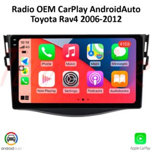 Radio Toyota Rav4 2006-2012 CarPlay Android Auto 9.1” Android 13 Bluetooth GPS OEM