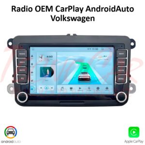 Radio Volkswagen Universal 2017+ CarPlay Android Auto 9.1” QLED Android 13 Bluetooth GPS OEM