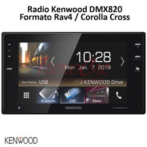 Radio Kenwood DMX820WXS CarPlay Android Auto 8" Toyota Rav4 Corolla Cross Bluetooth