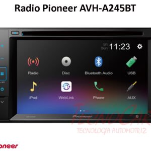 Radio Pioneer AVH-A245BT 6.2” Doble Din Bluetooth USB Cámara Control Volante