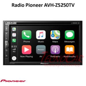 Radio Pioneer AVH-Z5250BT 6.8” Doble Din Bluetooth DVD USB Cámara Control Volante