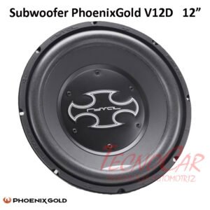 Subwoofer Phoenix Gold V12D 12" Doble Bobina 600W 4 Ohm Ryval Car Audio