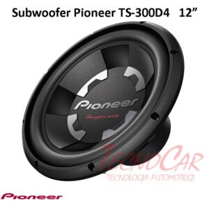 Subwoofer Pioneer TS-300D4 12" 1400W Doble Bobina 4 Ohm Alto Rendimiento