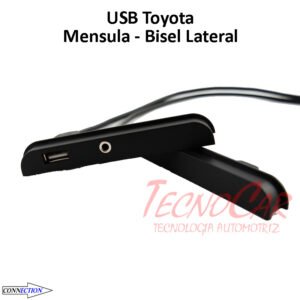 USB Bisel Lateral Toyota con Puerto USB y AUX Connection Compatible