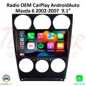Radio Mazda 6 2002-2007 CarPlay Android Auto 9.1" OEM Pantalla QLED Android 15