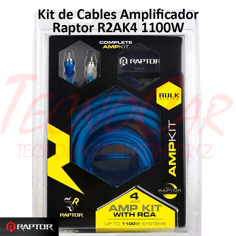 Kit de Cables para Amplificador Raptor R2AK4 Bulk - Metra