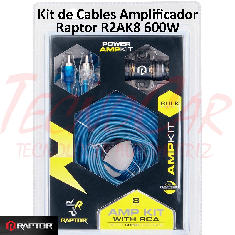 Kit de Cables para Amplificador Raptor R2AK8 Bulk - Metra