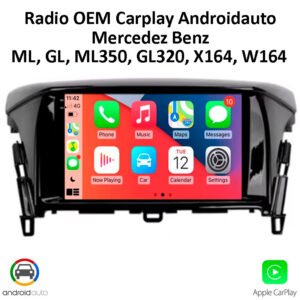 Radio MERCEDE BENZ ML, GL, ML350, CarPlay Android Auto 9.1” QLED Android 15 OEM