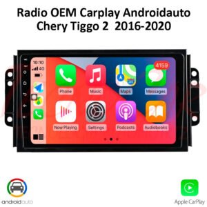 Radio Chery Tiggo 2  2016 Up  CarPlay Android Auto 9.1” Android 15 Pantalla HD OEM