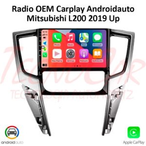 Radio Mitsubishi L200 2019 Up CarPlay Android Auto 9.1” Pantalla QLED Android 15 OEM