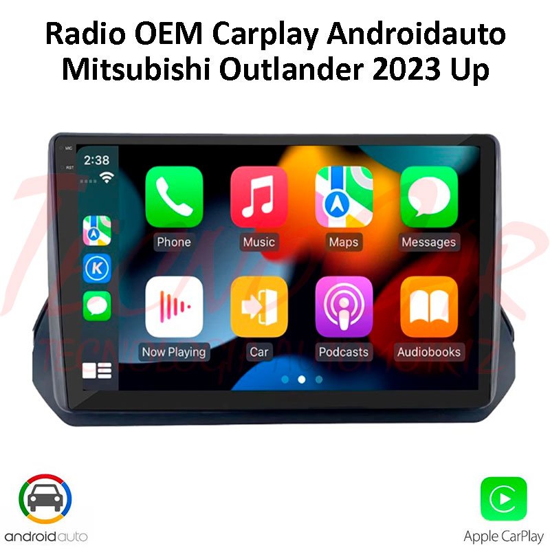 Radio Mitsubishi Outlander 2023 Up CarPlay Android Auto 10.1” Android 15 Pantalla HD OEM