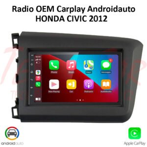 Radio Honda Civic 2012 7” QLED CarPlay Android Auto GPS Bluetooth Android 15 OEM