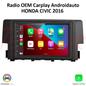 Radio Honda Civic 2016 7” QLED CarPlay Android Auto GPS Bluetooth Android 15 OEM