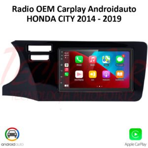 Radio Honda City 2014-2019 7” QLED CarPlay Android Auto GPS Bluetooth Android 15 OEM
