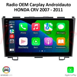 Radio Honda CR-V 2007-2011 9.1” QLED CarPlay Android Auto GPS Bluetooth Android 15 OEM