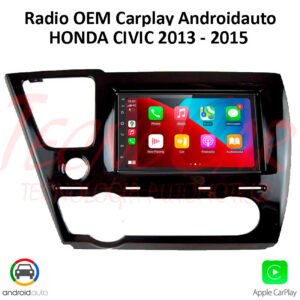 Radio Honda Civic 2013-2015  7” QLED CarPlay Android Auto GPS Bluetooth Android 15 OEM
